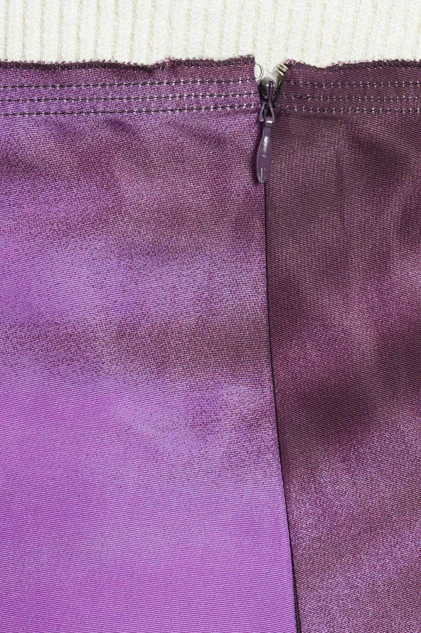 2004 Purple Ombre Printed Vintage Knee-Length Skirt