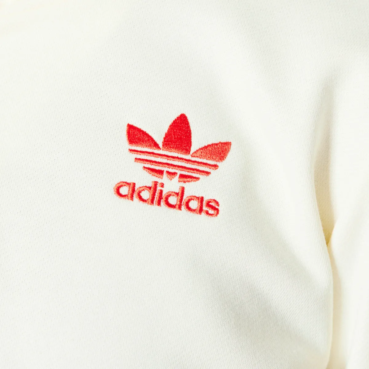 Adidas Originals Embellished Arts Women's Cropped Hoodie Cream White