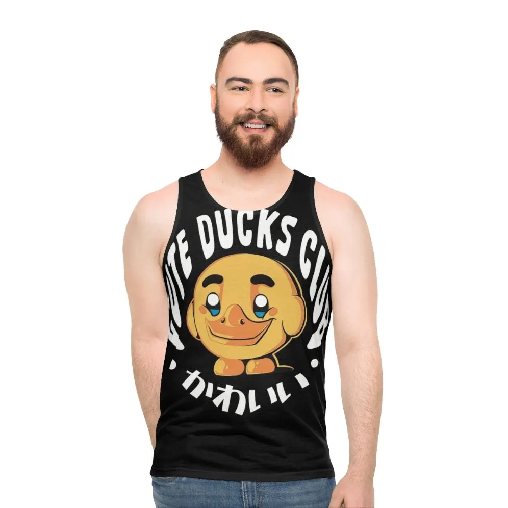 Adorable Ducks Unisex Tank Top for Stylish Animal Lovers