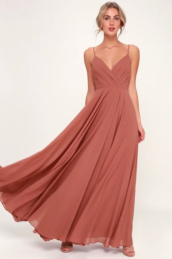 All About Love Rusty Rose Maxi Dress