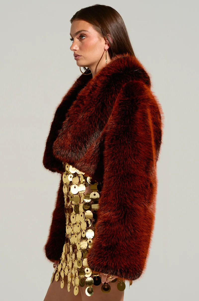 ALTER EGO FAUX FUR COAT