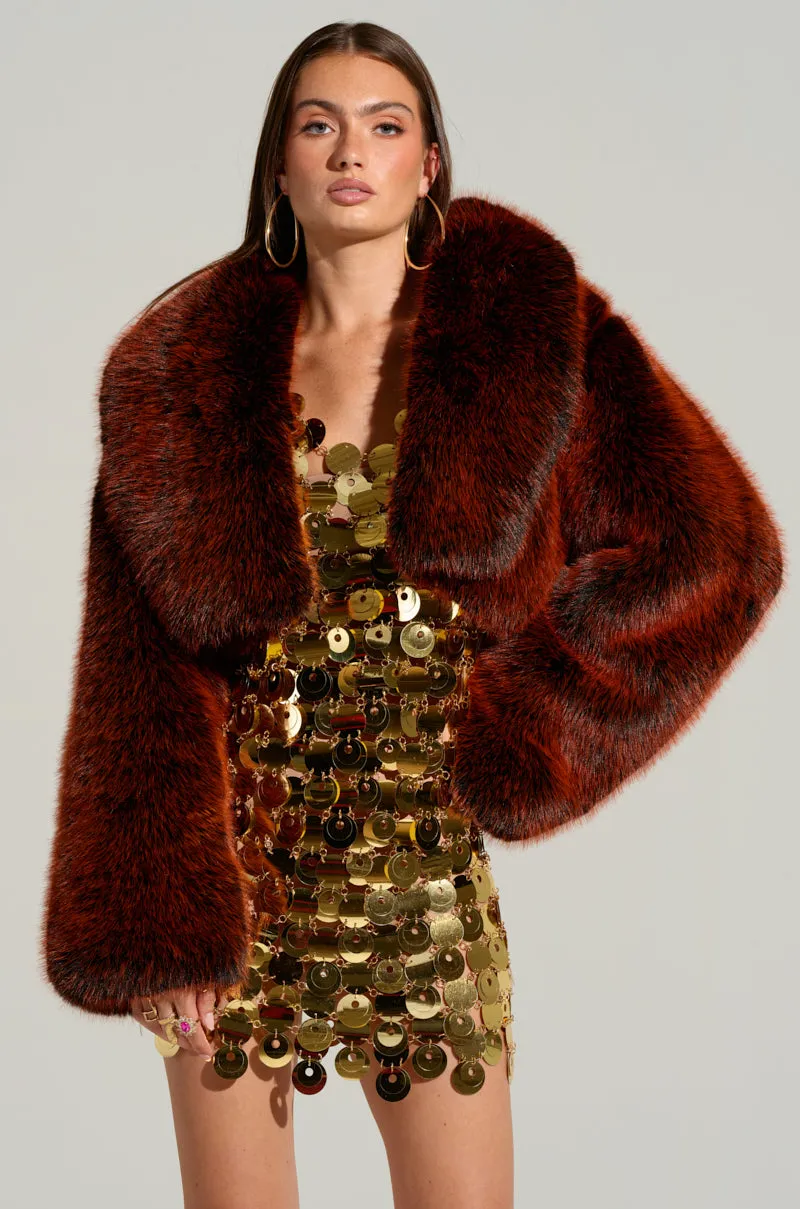 ALTER EGO FAUX FUR COAT