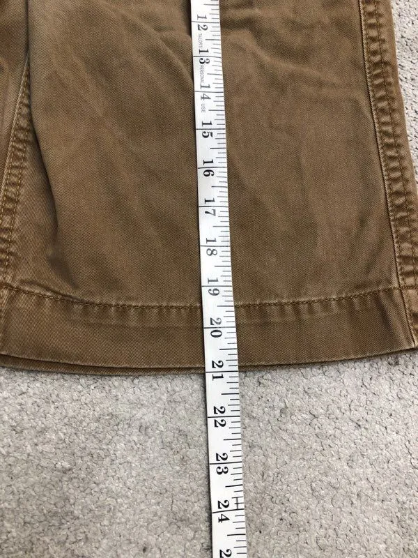 American Eagle Shorts Mens 28 Brown Chino 100% Cotton Longer Length Outdoors