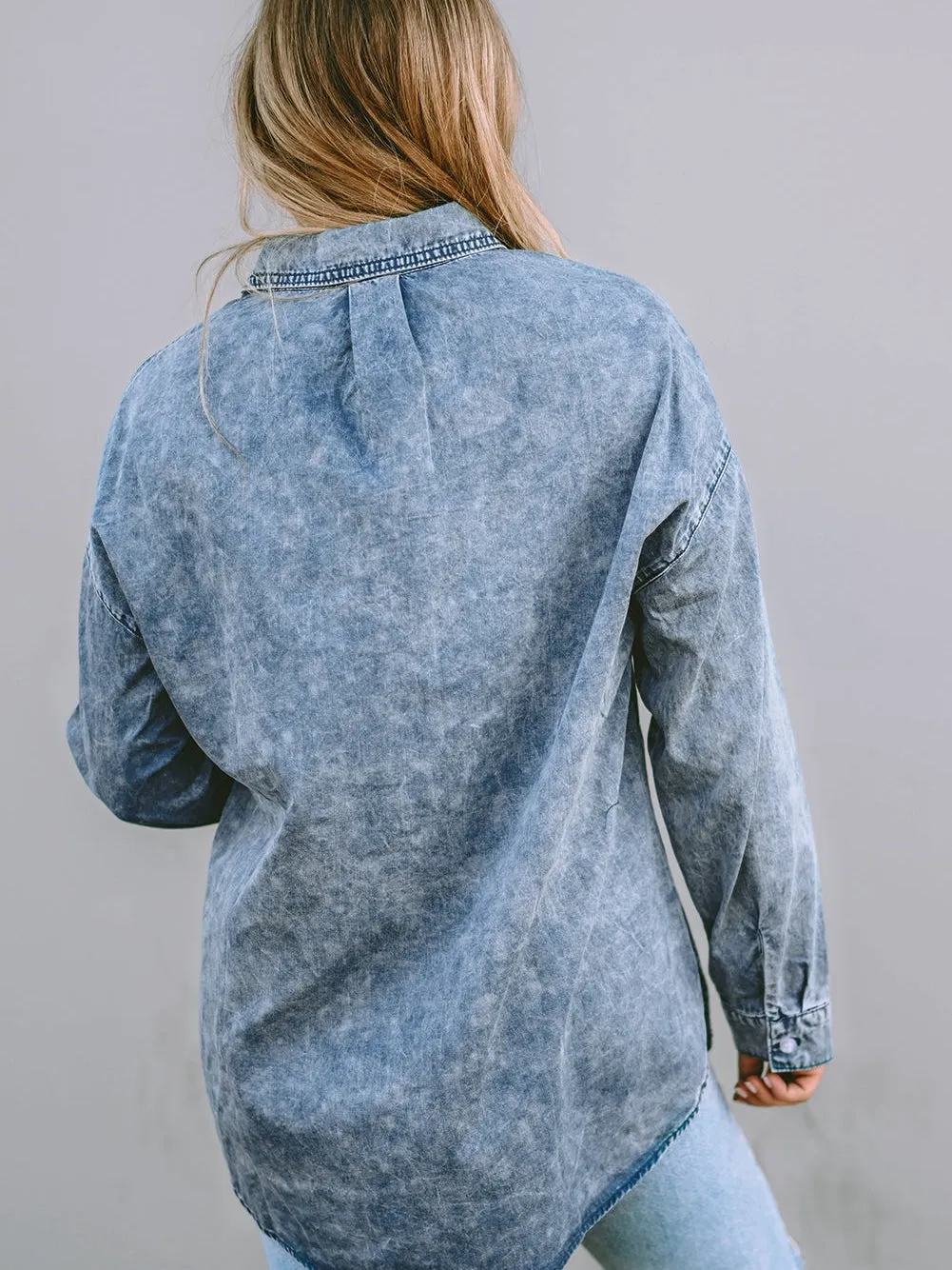 Asymmetrical Denim Jacket