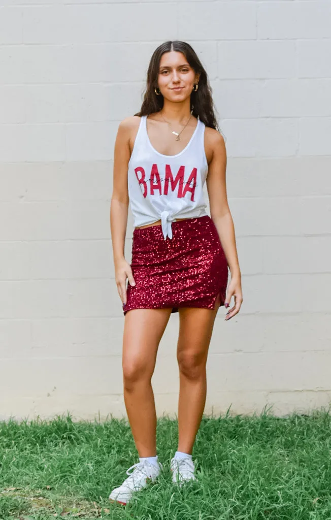 'Bama Iconic High Waisted Tie Tank