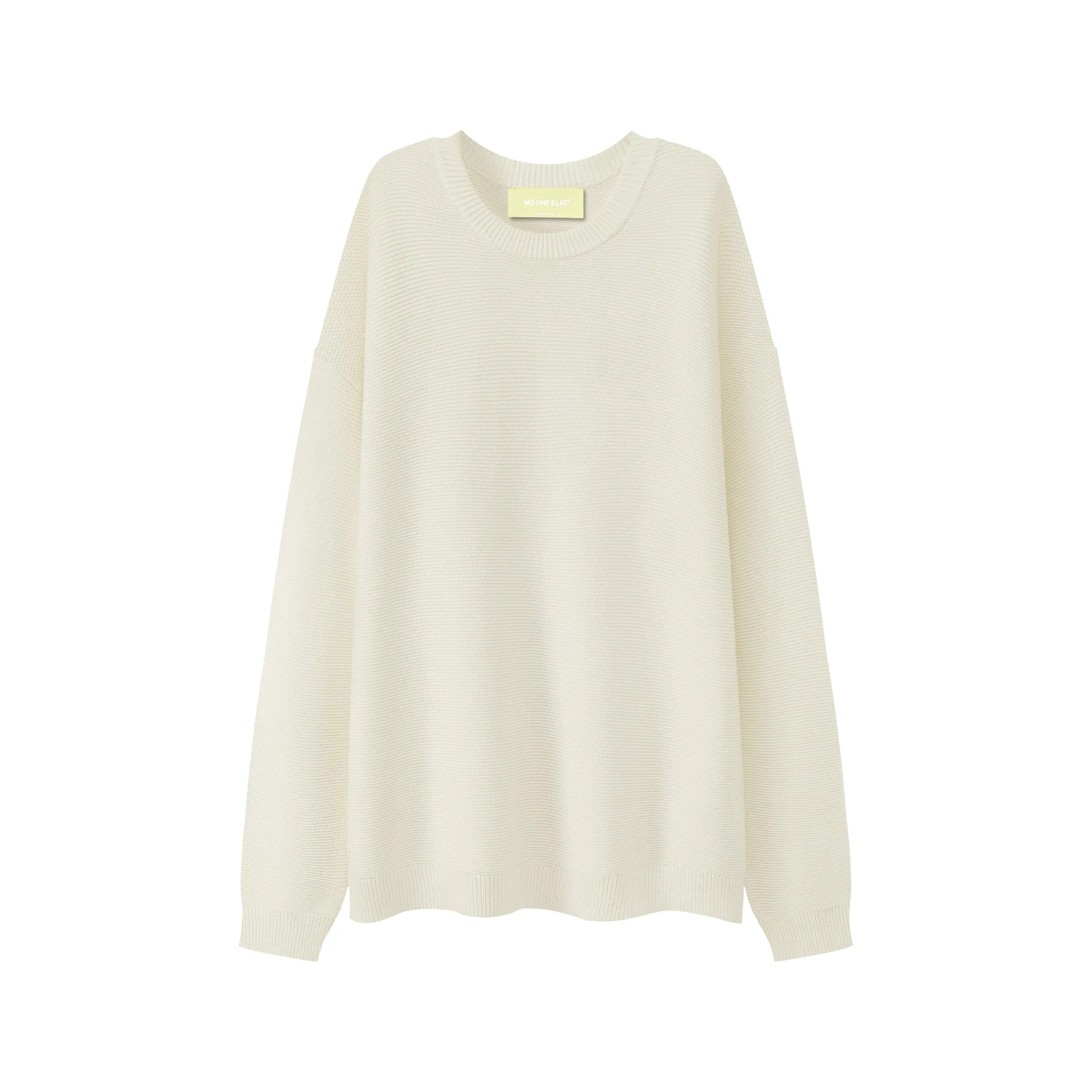 Basic Color Round Neck Sweatshirt