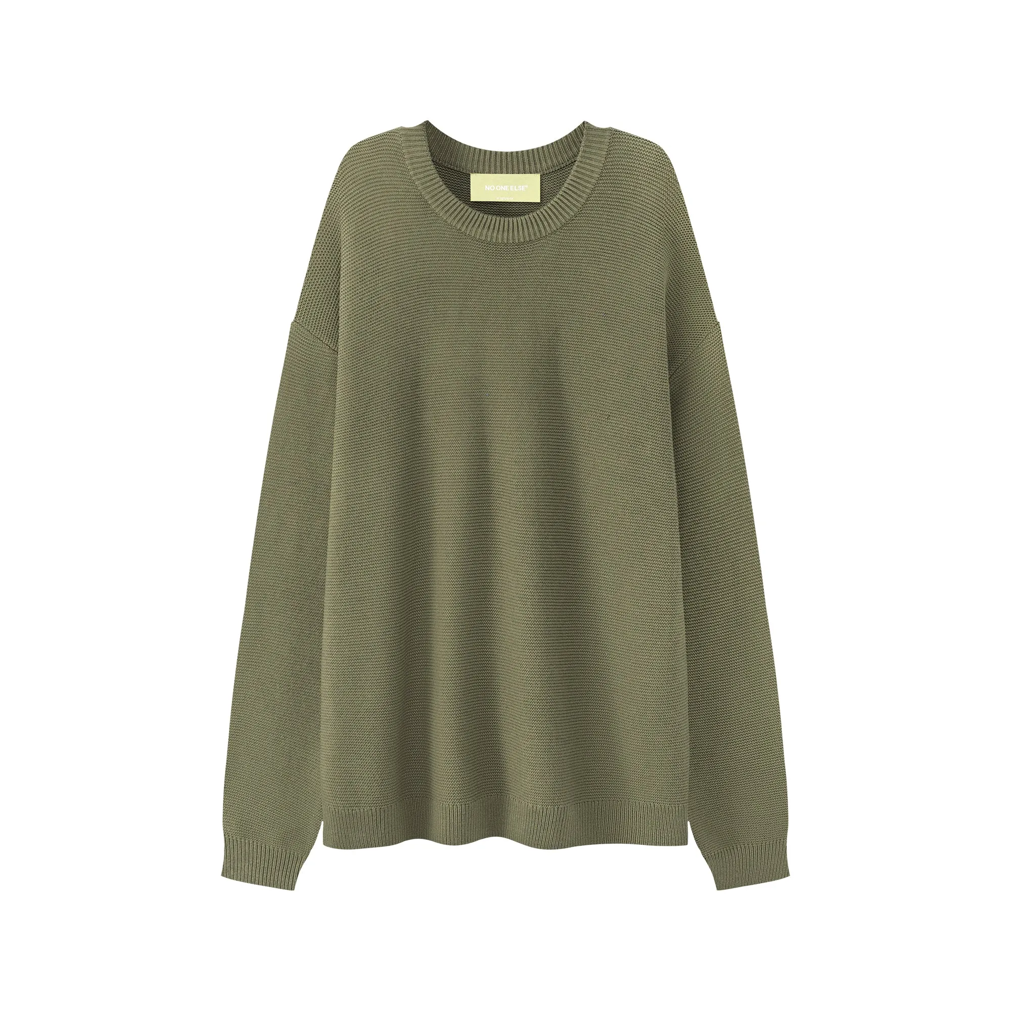 Basic Color Round Neck Sweatshirt