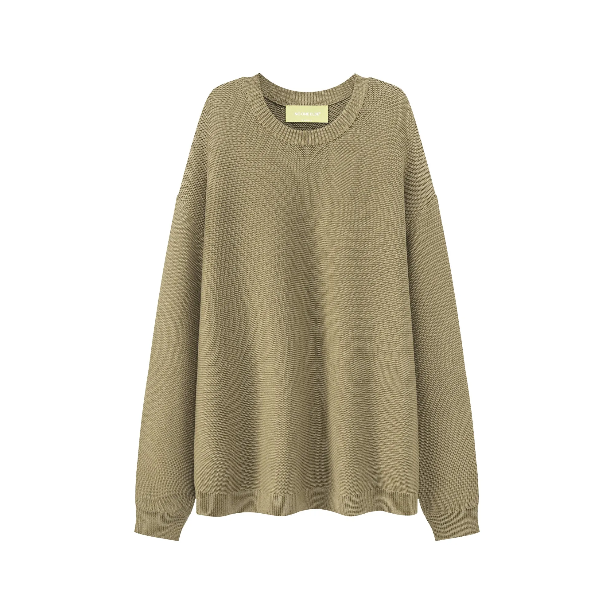 Basic Color Round Neck Sweatshirt