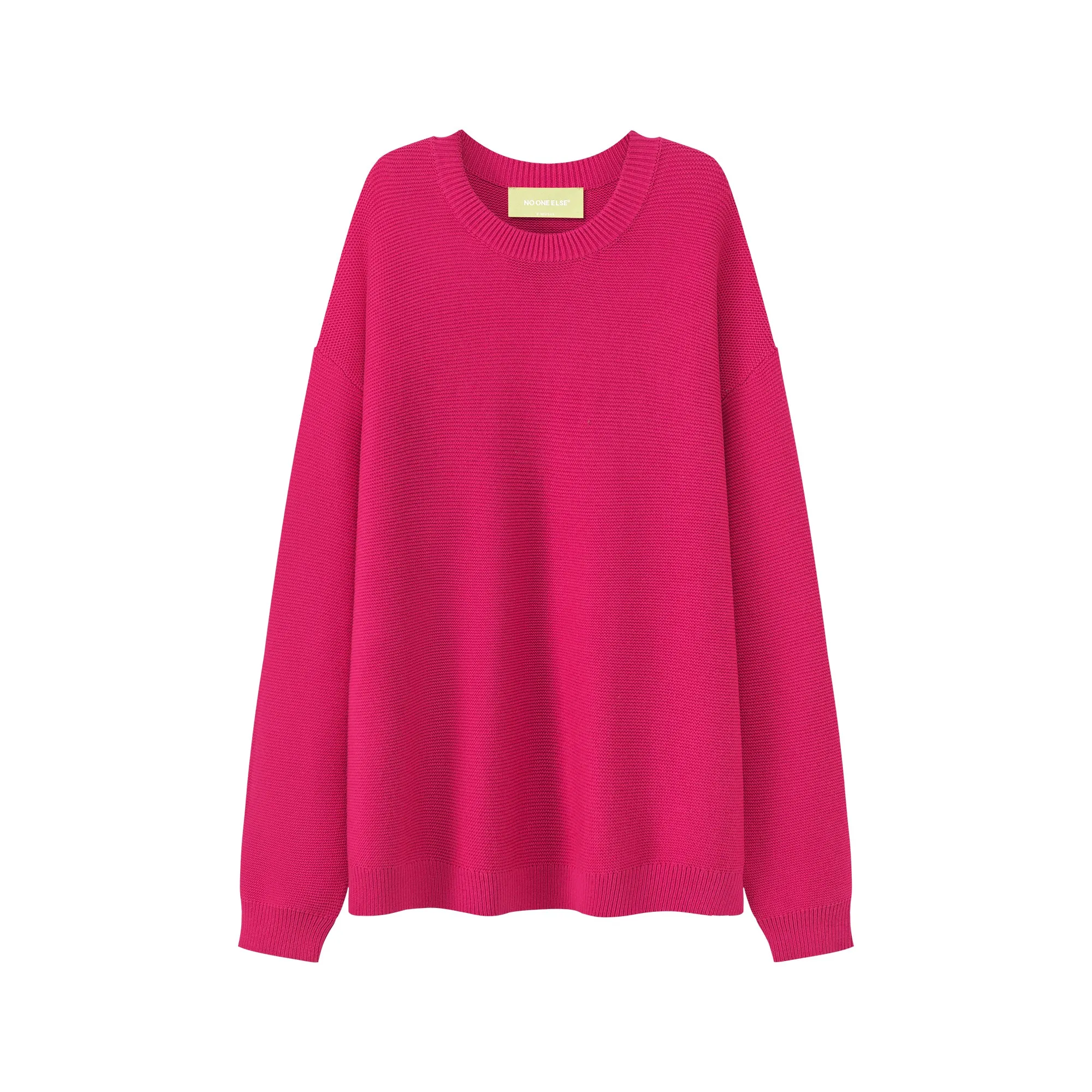 Basic Color Round Neck Sweatshirt