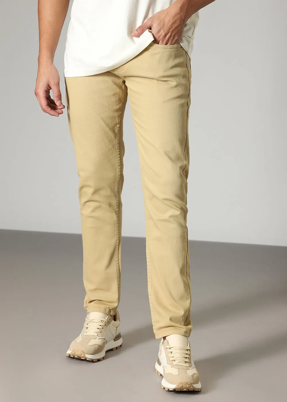 Bisque Slim fit Jeans