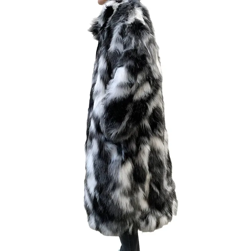 Black And White Fur Coat