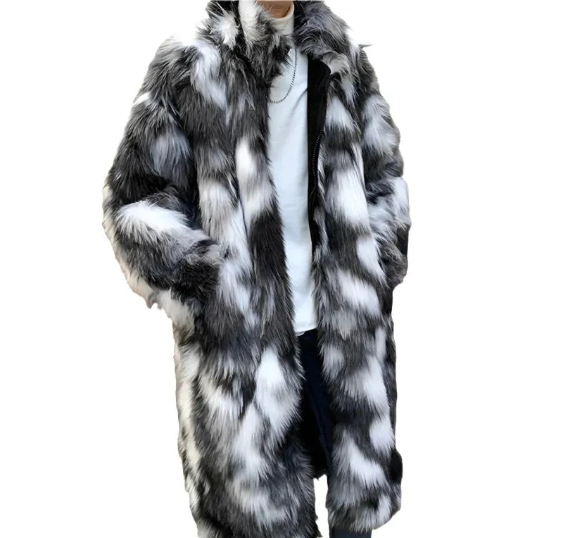 Black And White Fur Coat