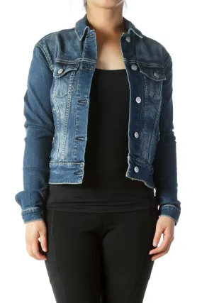 Blue Dark Wash Denim Jacket