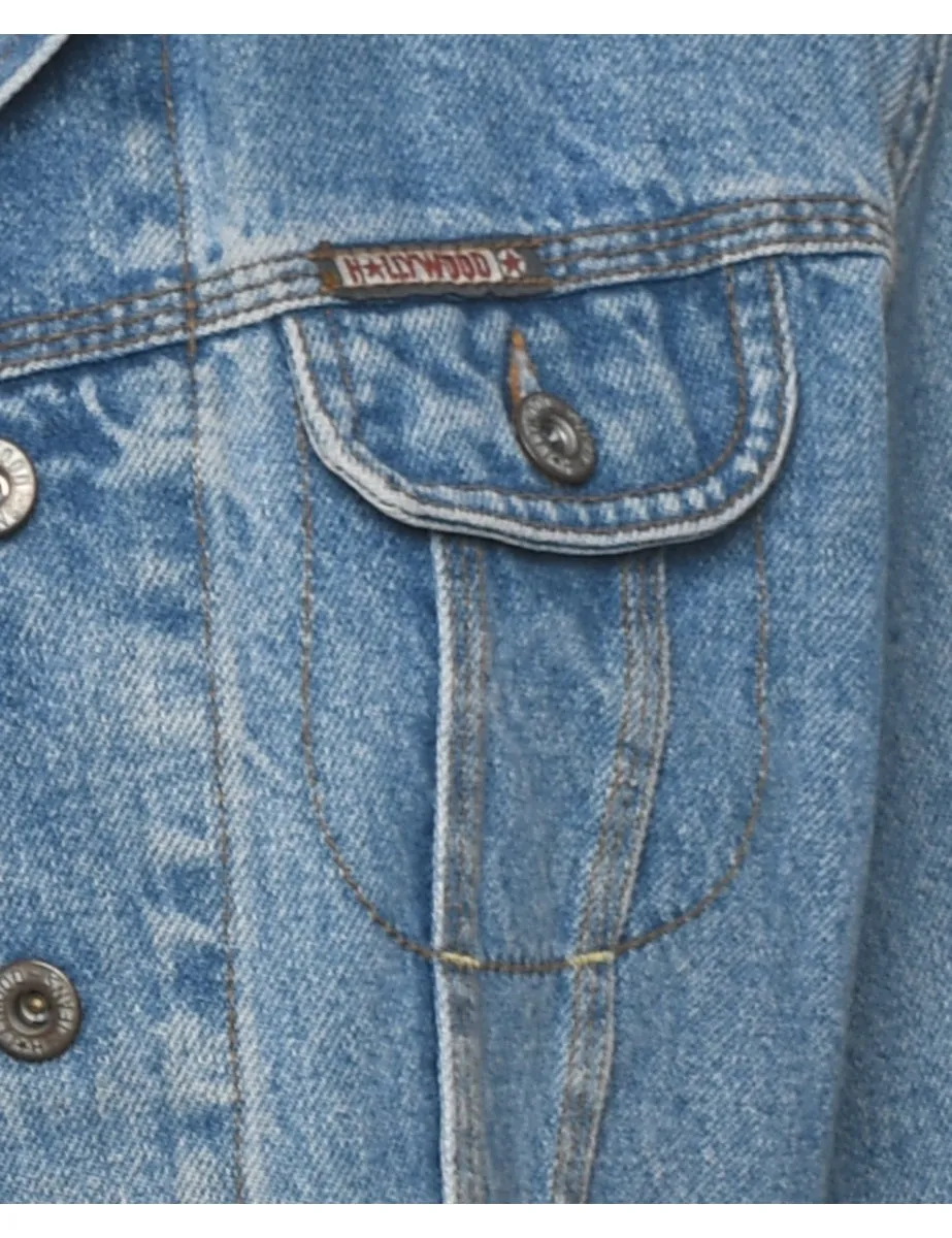 Classic Light Wash Denim Jacket - M