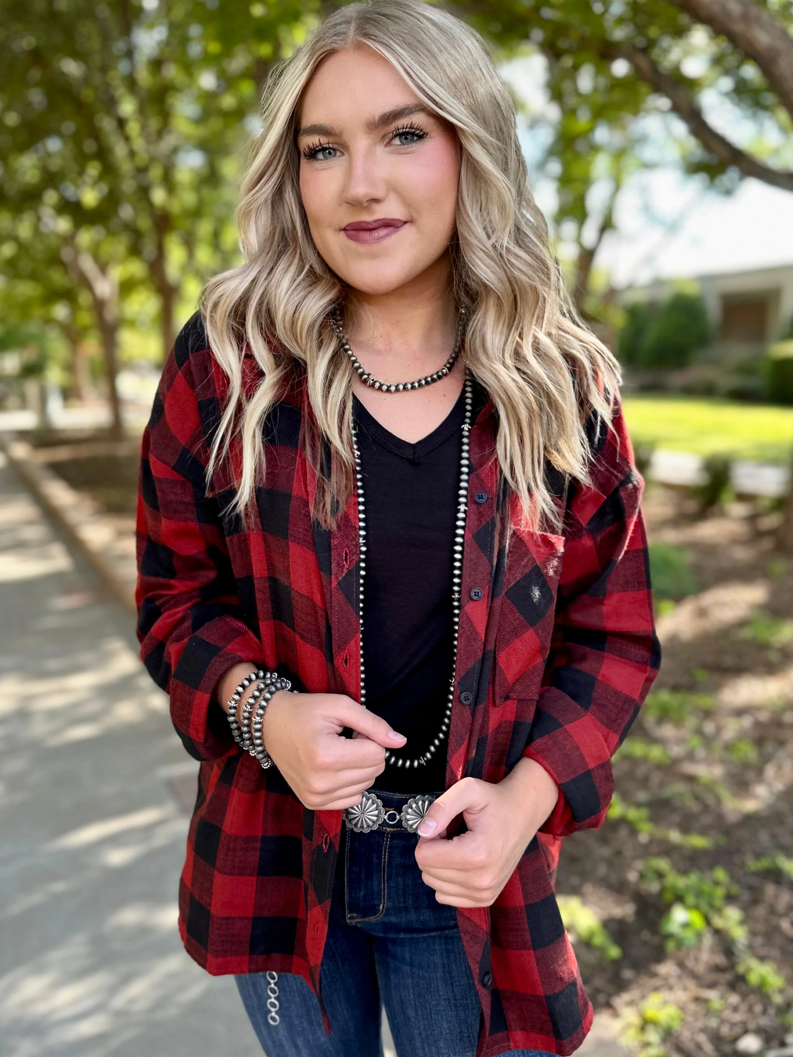 Everyday Comfort Flannel in Red by Texas True Threads