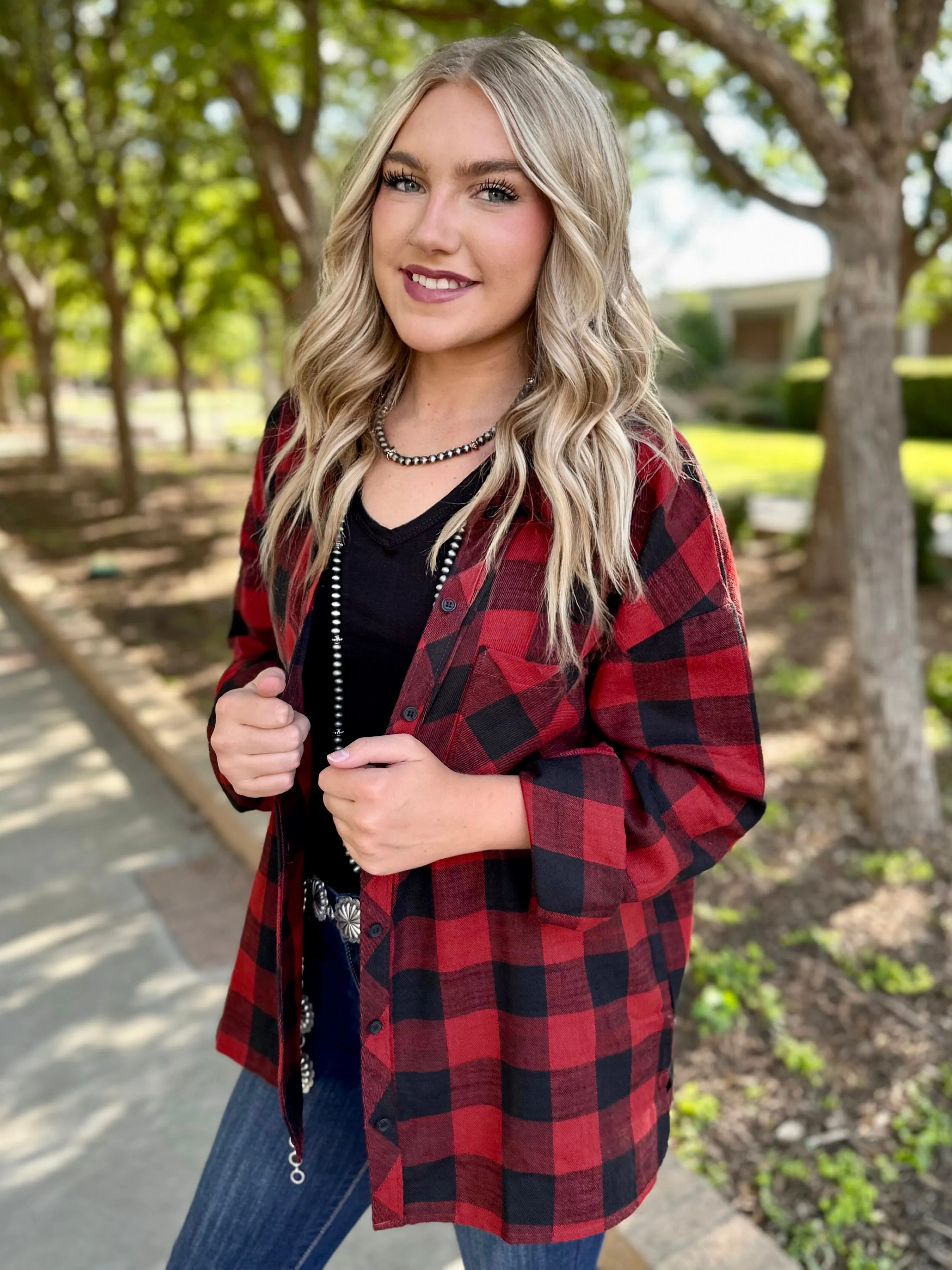 Everyday Comfort Flannel in Red by Texas True Threads