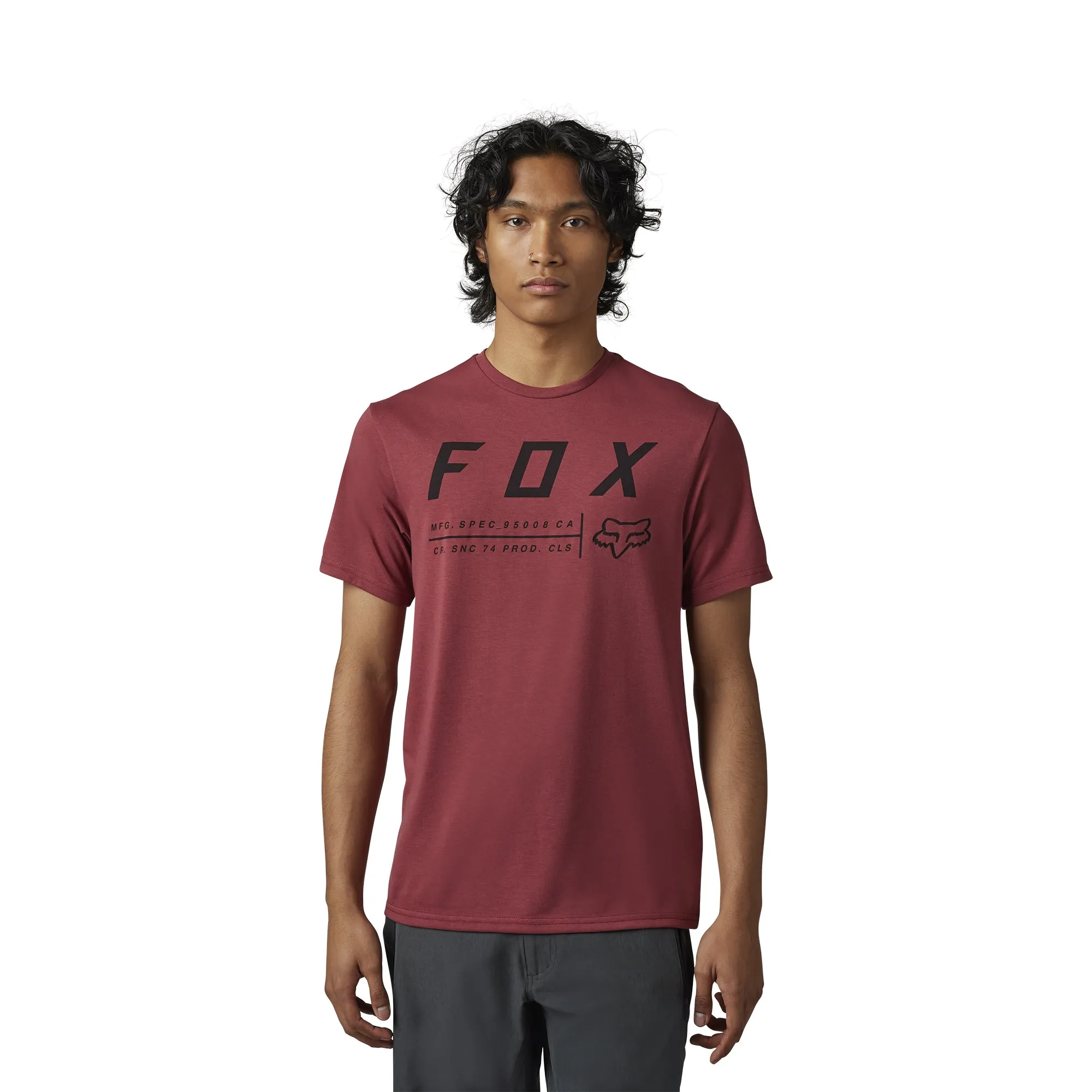 Fox Racing  Mens Non Stop Short Sleeve Tech Tee T-Shirt TruDri Comfort Scarlet