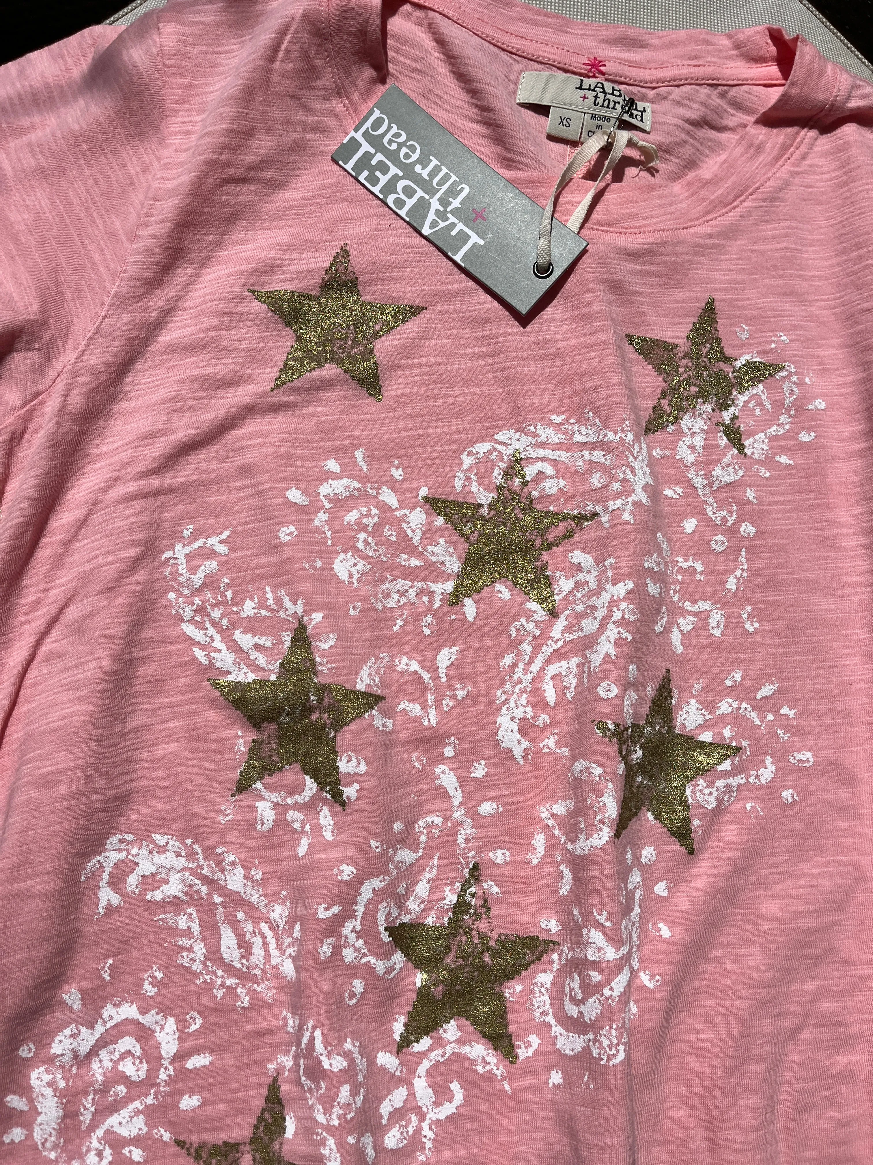 Graphic Ava Tee - Sherbet Paisley Stars