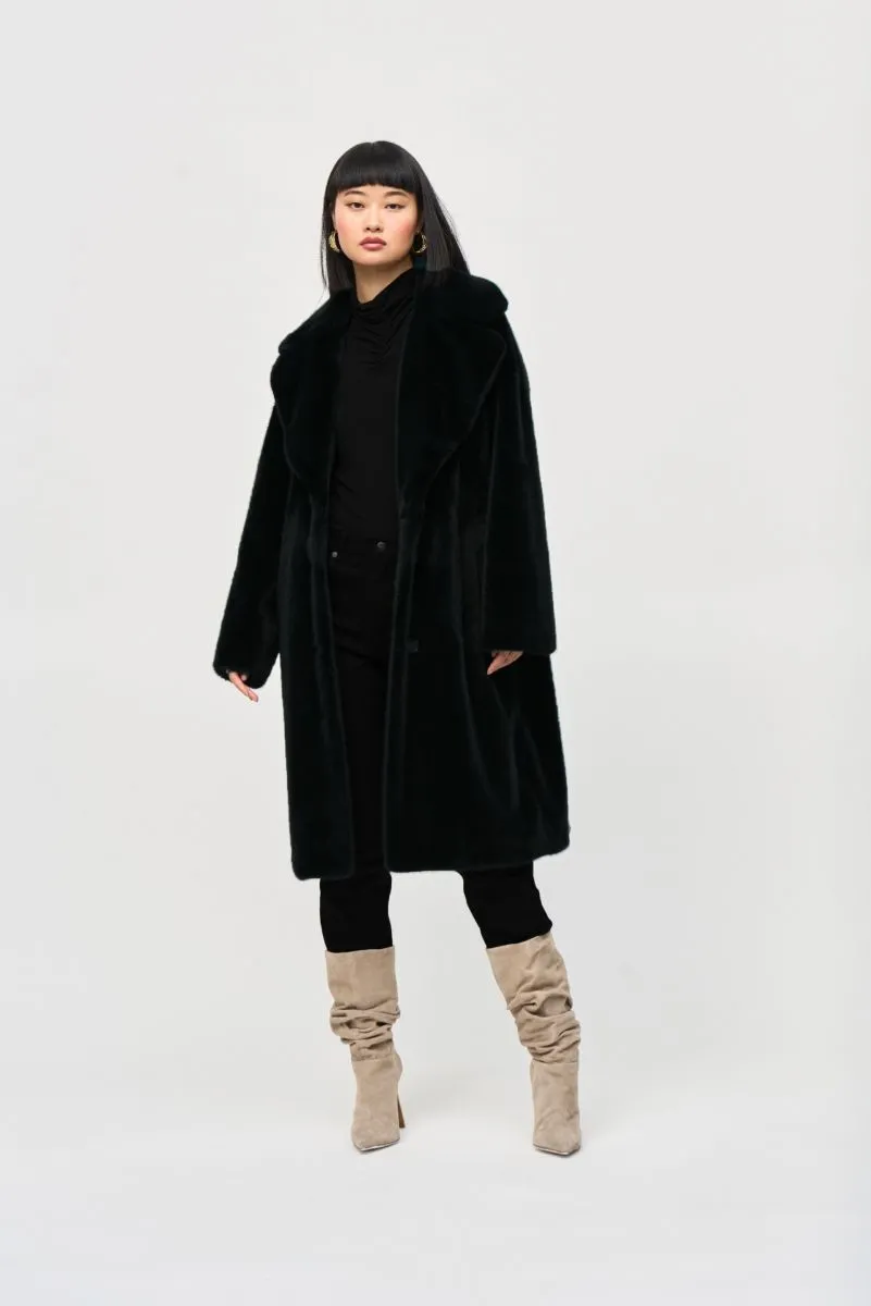 Joseph Ribkoff Faux Fur Straight Coat 243902