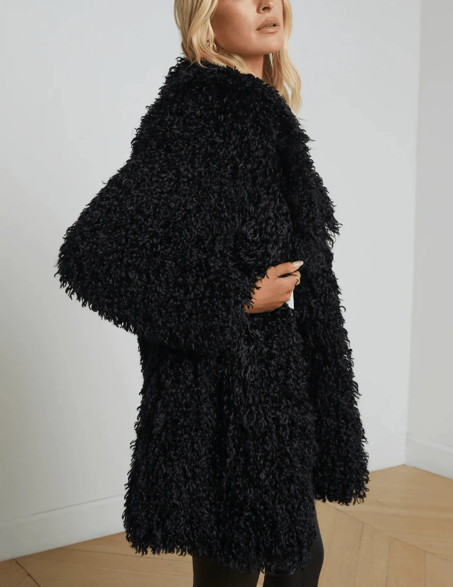 L'Agence Toira Faux Fur Coat