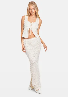 LAZLO MAXI SKIRT WHITE