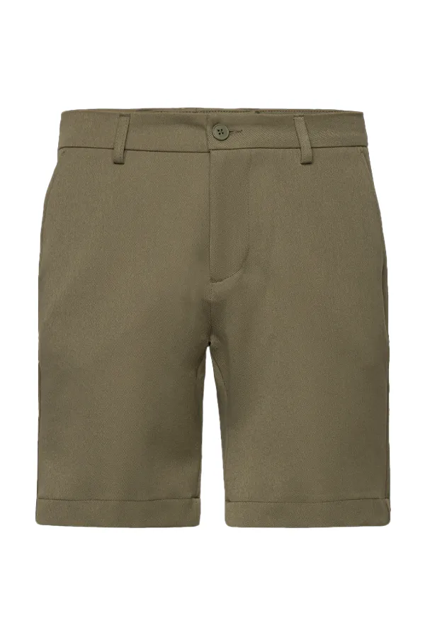 Les Deux Como Reg Chino Shorts Olive