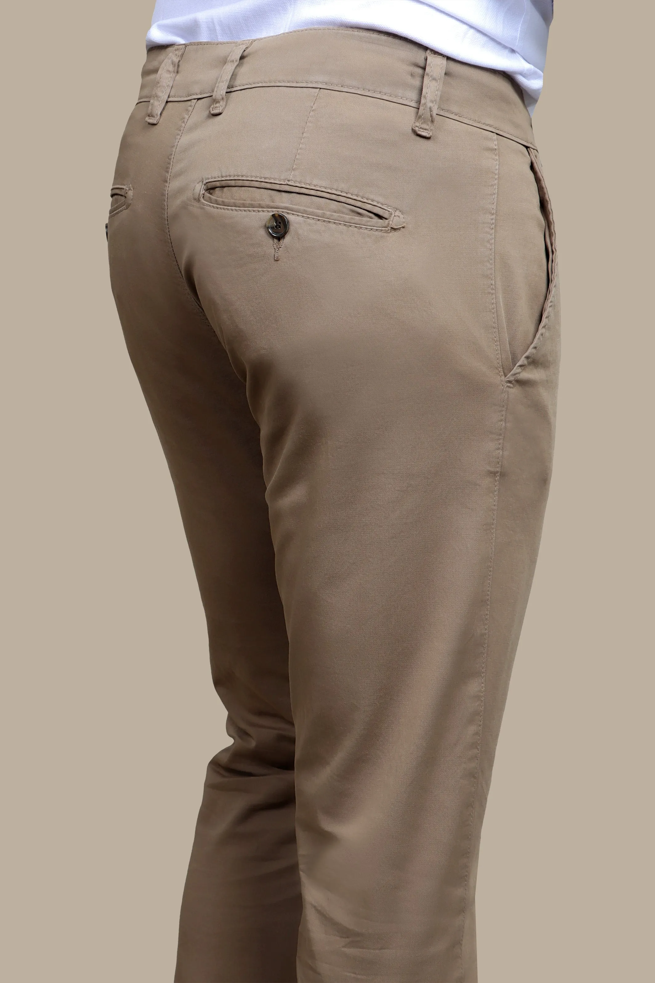 Olive Slim Fit Chino Trousers