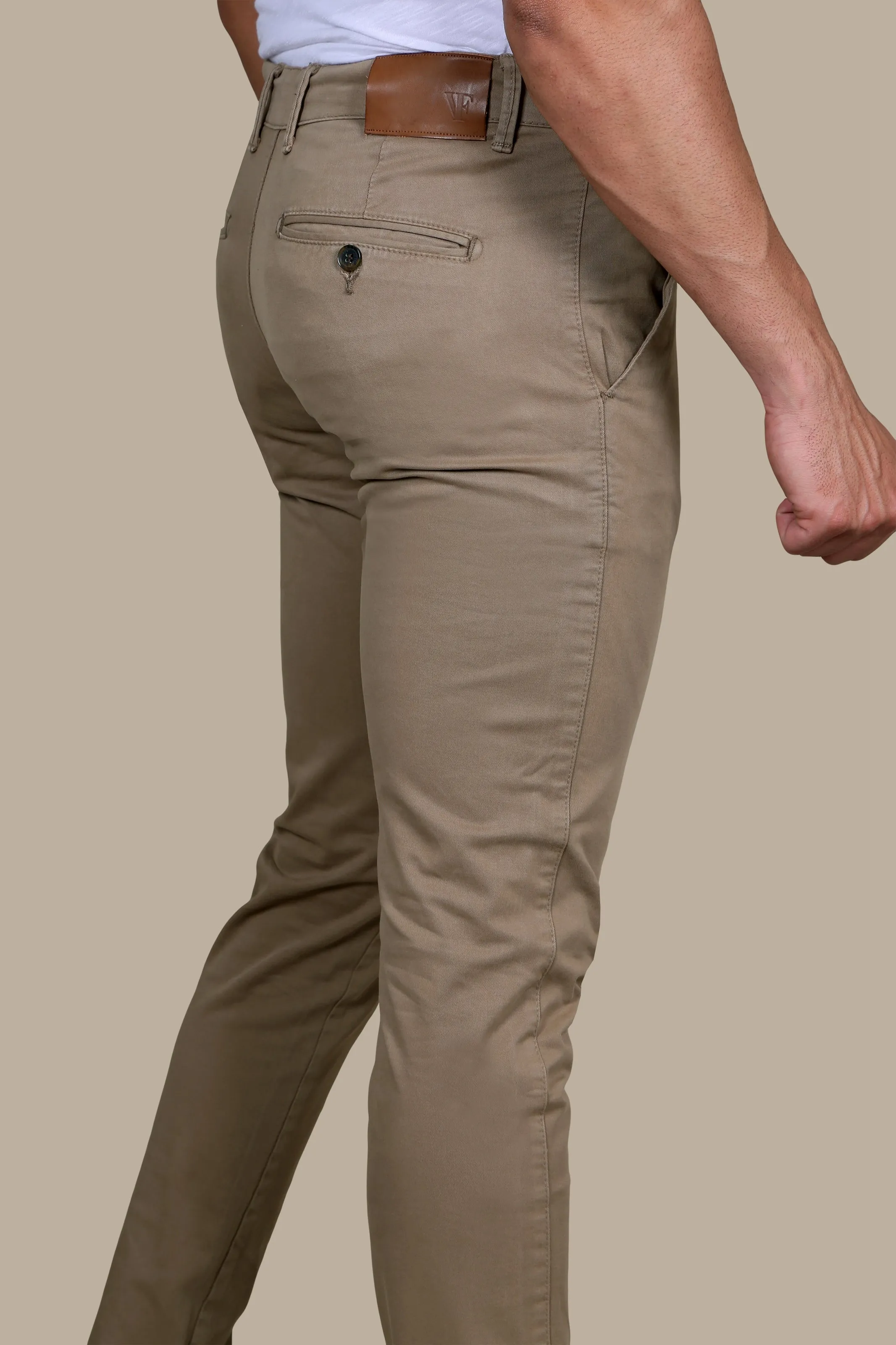 Olive Slim Fit Chino Trousers