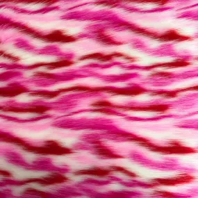 Pink Multicolor Ysidro Long Pile Faux Fur Fabric