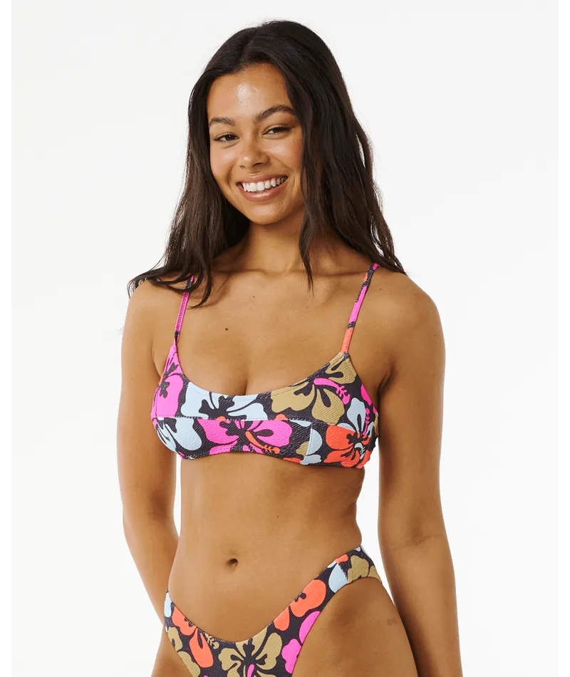 Rip Curl Hibiscus Heat Crop Top-Multi