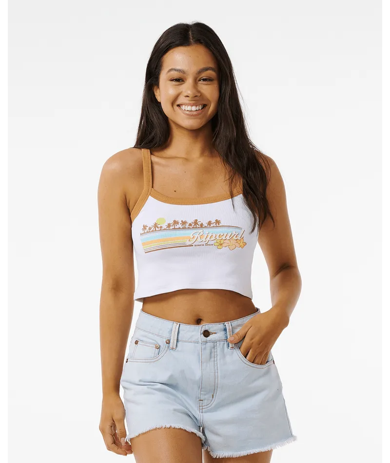 Rip Curl Sunset Baby Tank-White