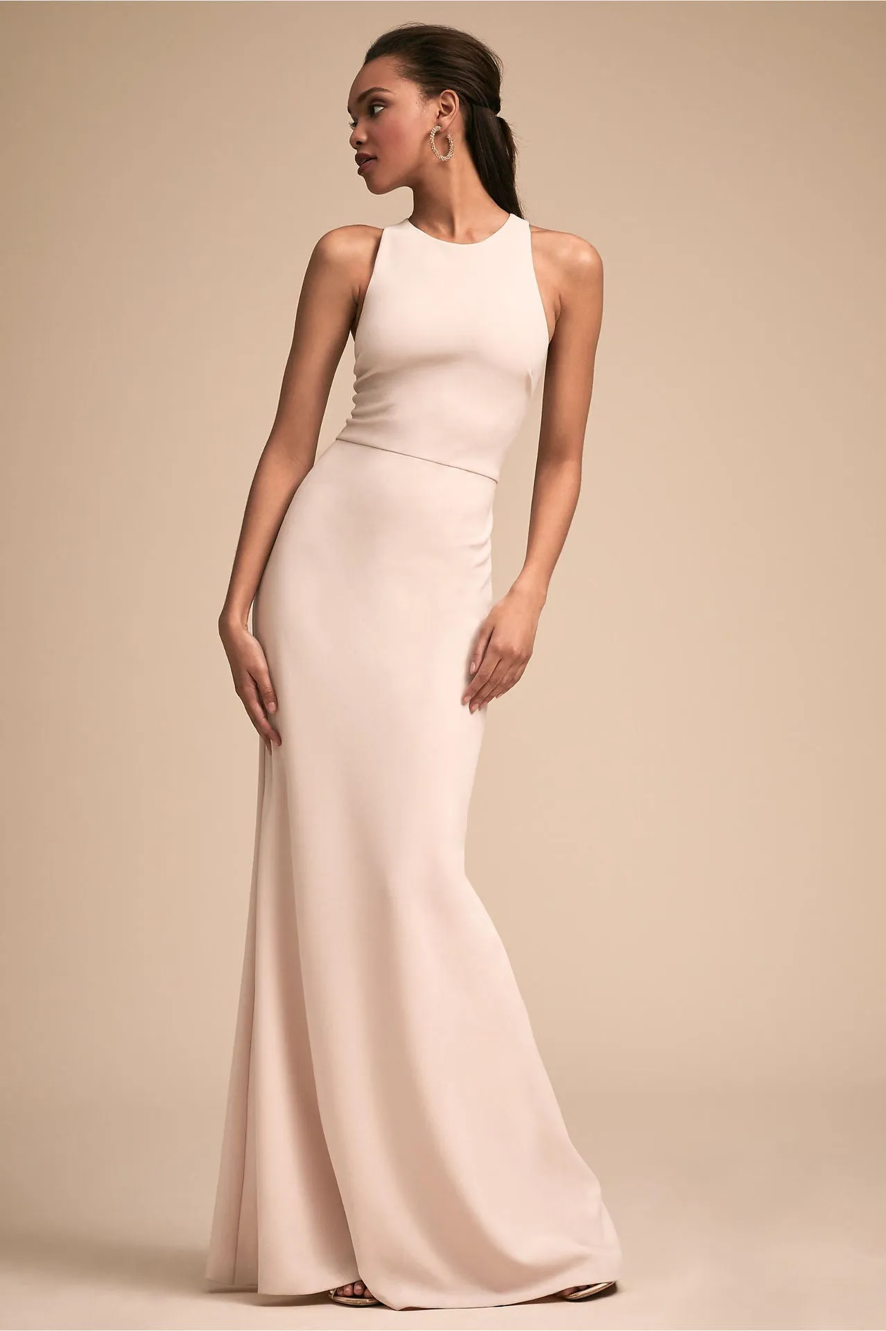 Serene Sexy Solid A Line Evening Gown