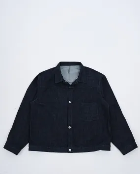 Short Denim Jacket Indigo