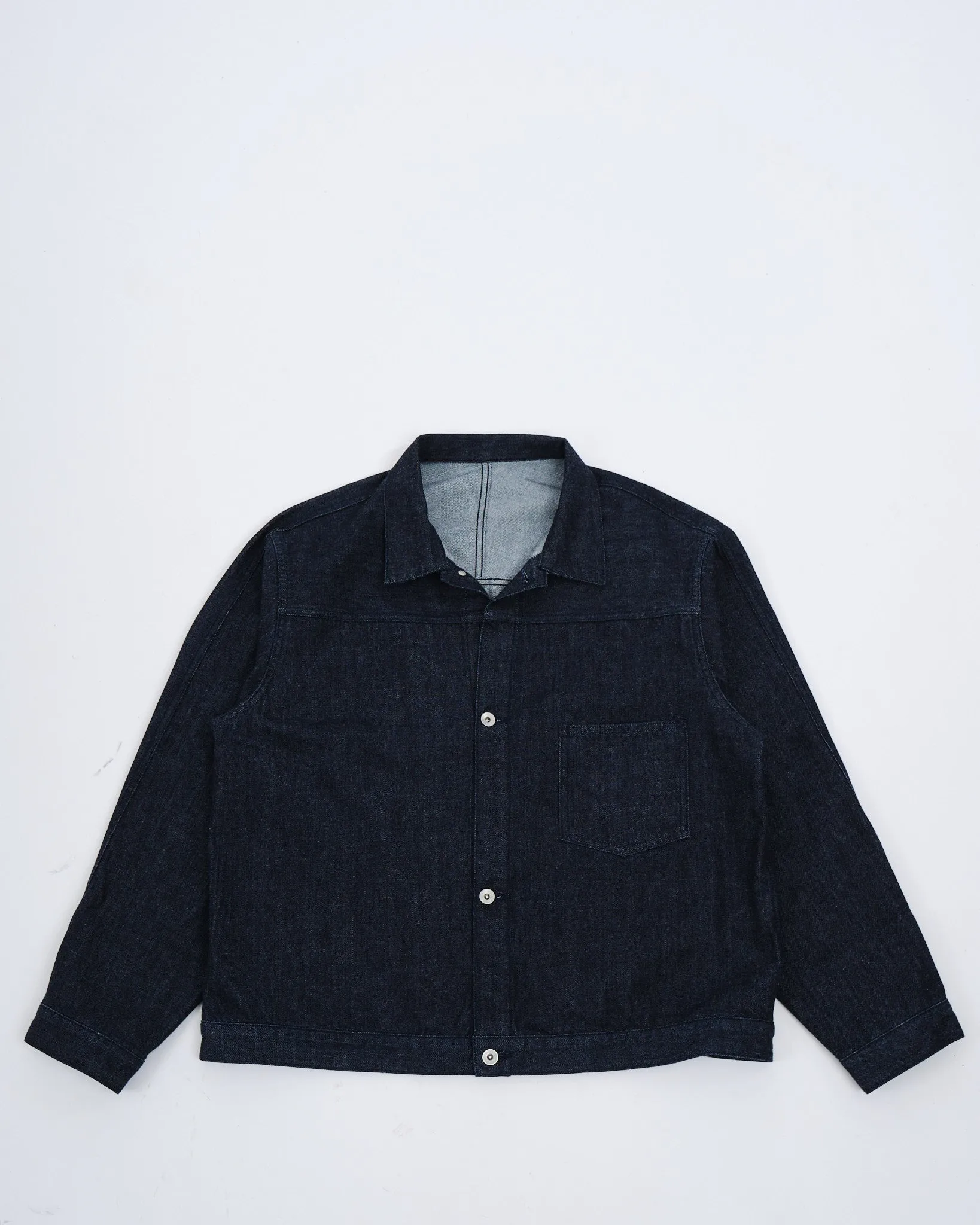 Short Denim Jacket Indigo