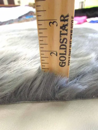 Short Shag Faux Fur Fabric / Denim / EcoShag 15 Yard Bolt