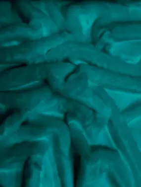 Short Shag Faux Fur Fabric /Teal / EcoShag 15 Yard Bolt