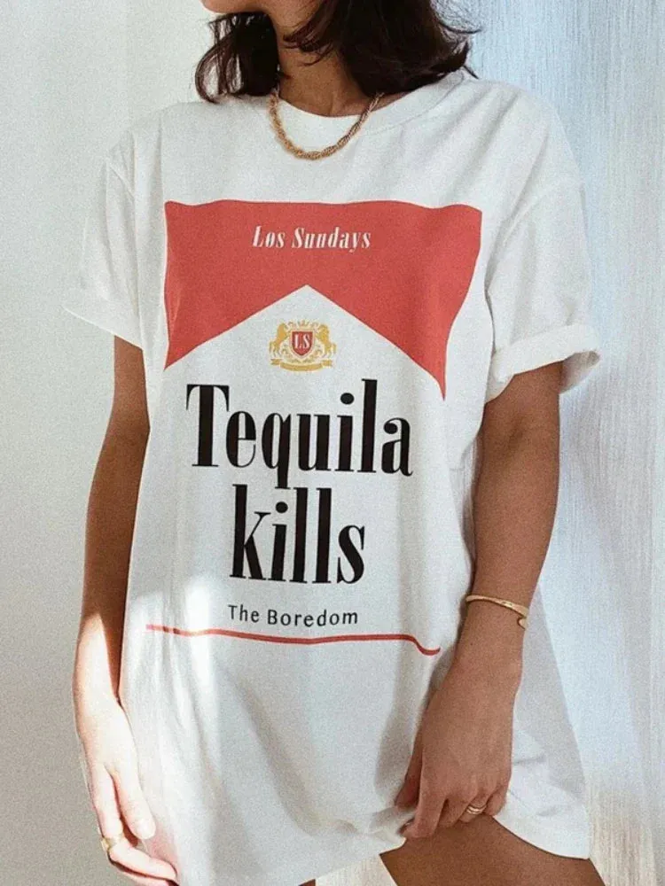 Tequila Kills Stylish Graphic Tees