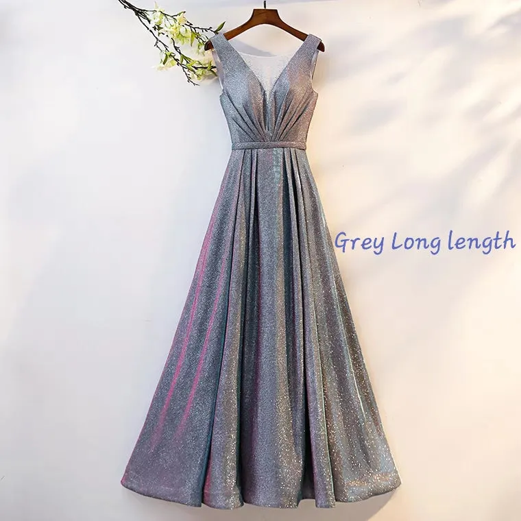 The Cailey Iridescent Sleeveless Gown