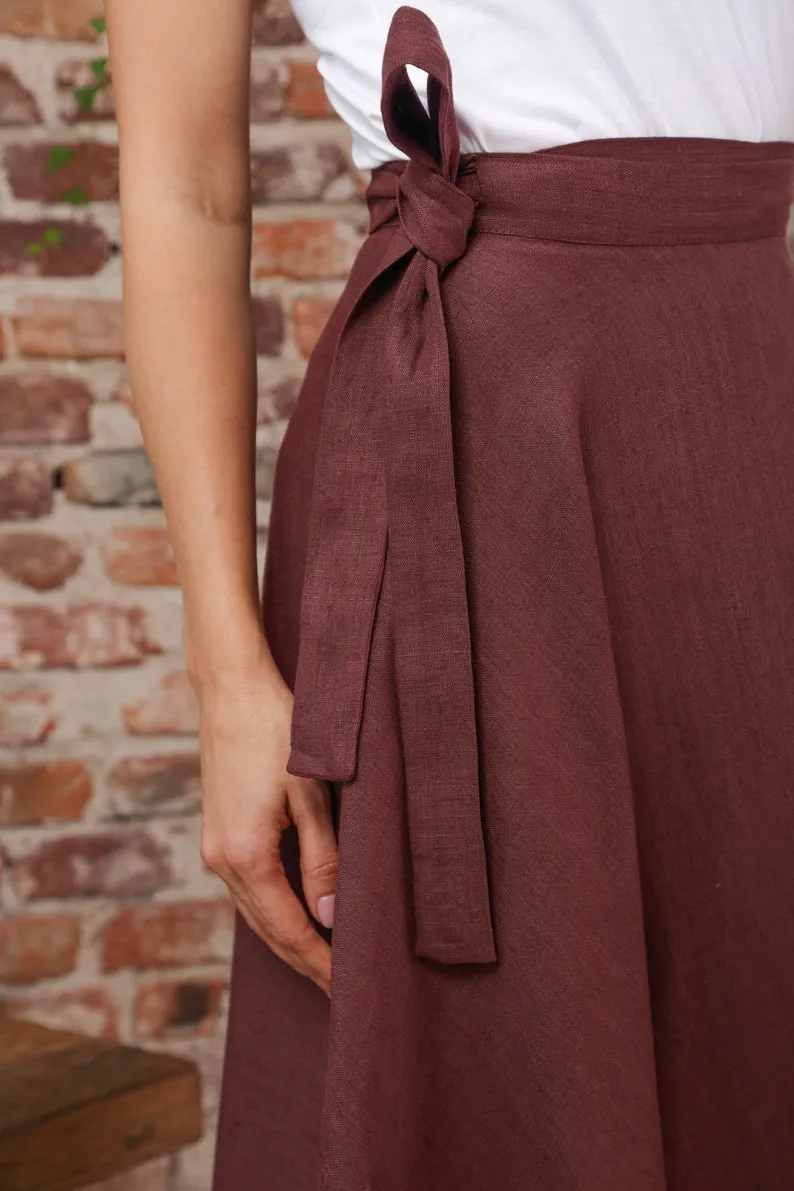 Tulip Wrap Maxi Skirt