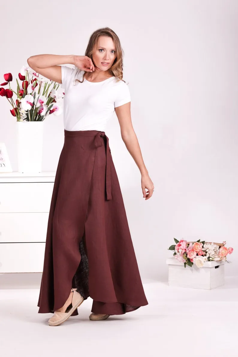 Tulip Wrap Maxi Skirt