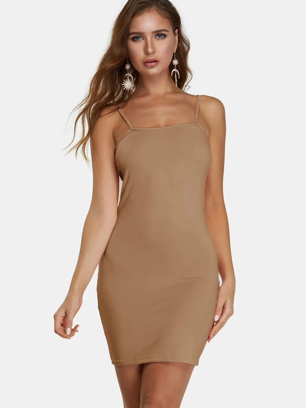 Wholesale Off The Shoulder Sleeveless Spaghetti Strap Bodycon Mini Dress