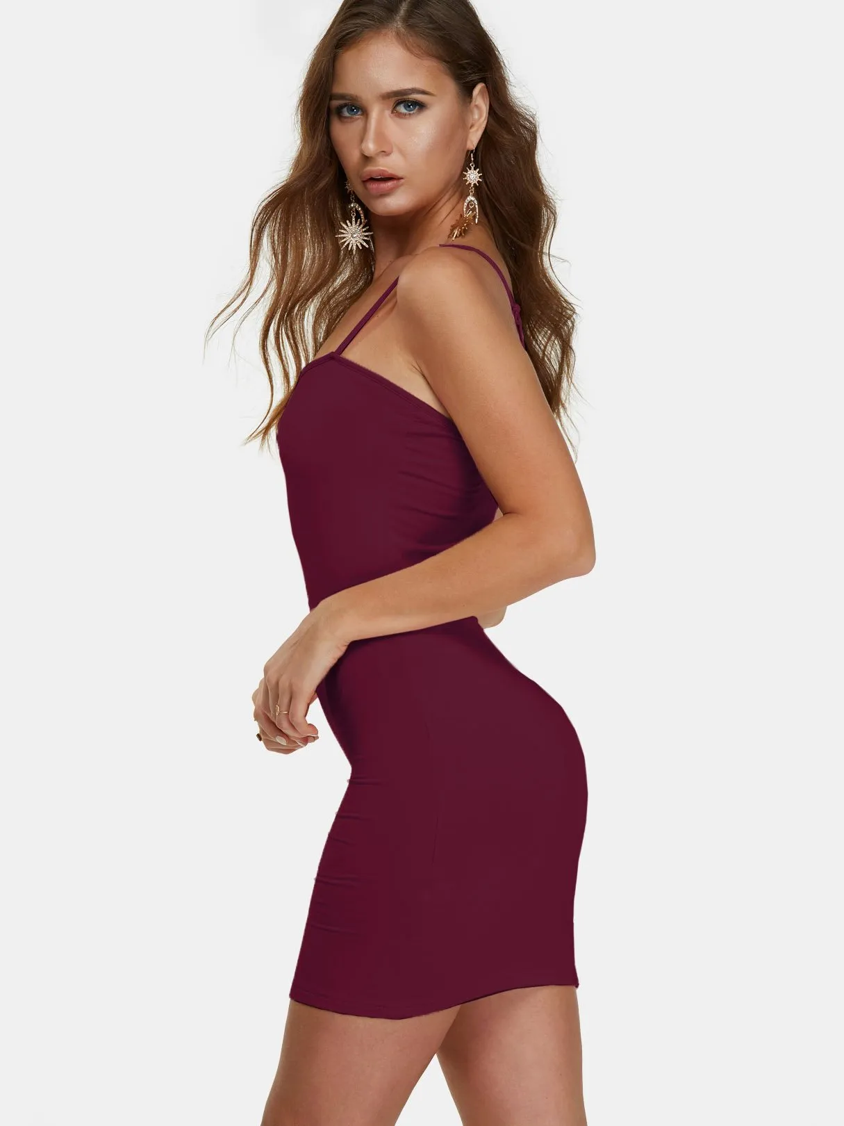 Wholesale Off The Shoulder Sleeveless Spaghetti Strap Bodycon Mini Dress