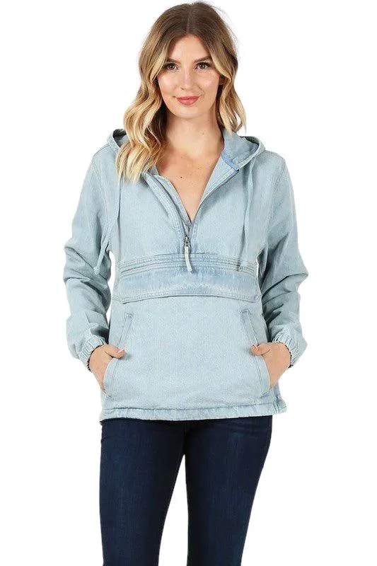 Women's Denim Hooded Jacket