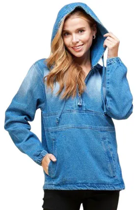 Women's Denim Hooded Jacket