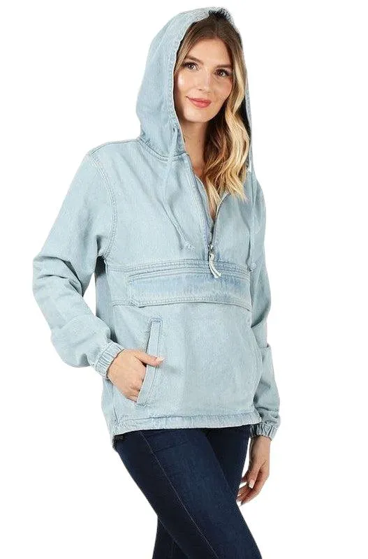 Women's Denim Hooded Jacket