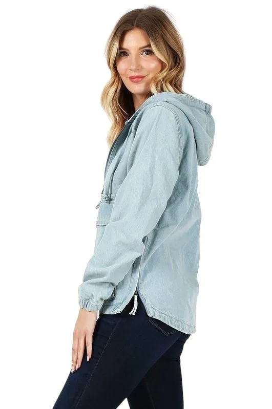 Women's Denim Hooded Jacket