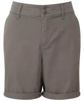 Womens lightweight chino shorts | Slate