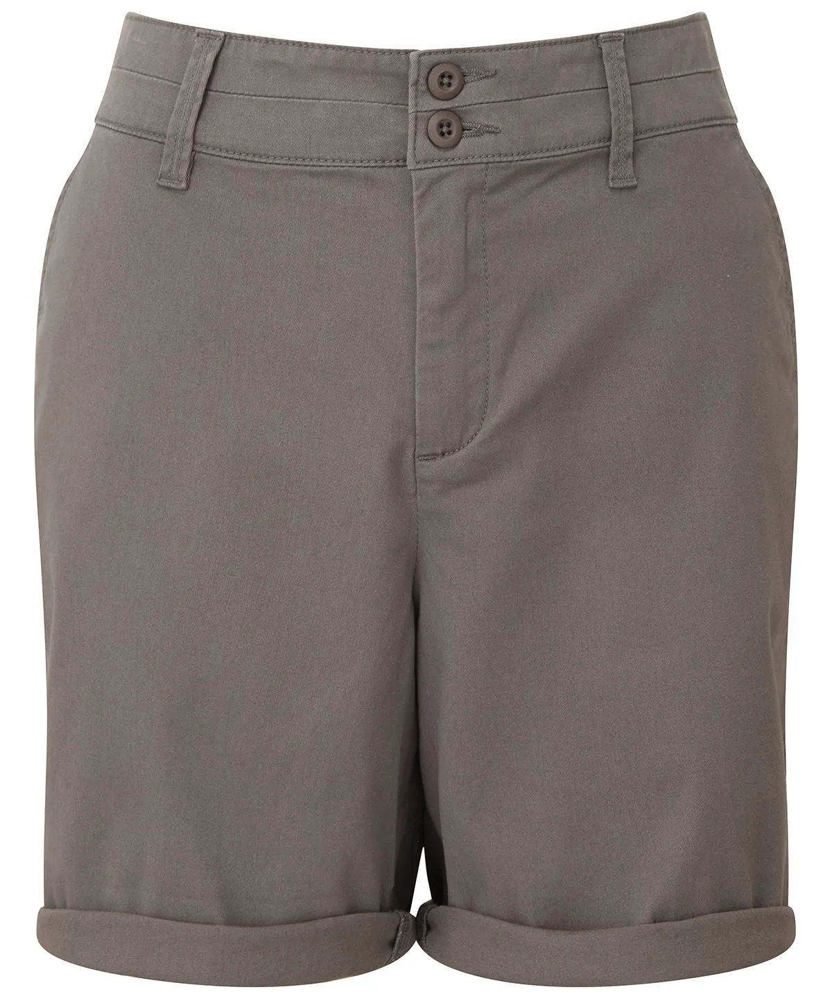 Womens lightweight chino shorts | Slate